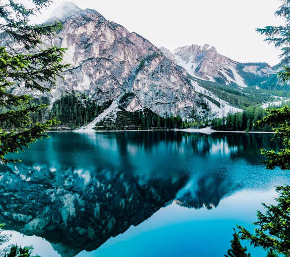 Serene Mountain Lake Reflection